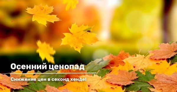 Осенний ценопад в секонд хенде!