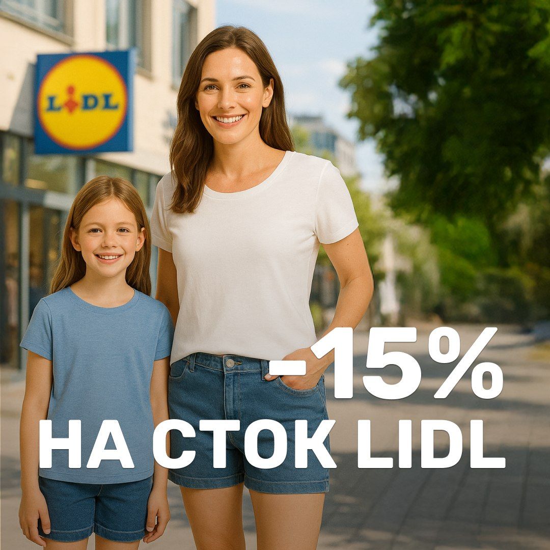 Летний сток LIDL со скидкой 15%