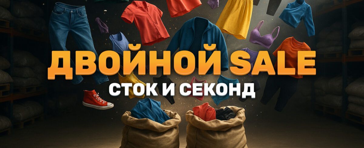 Двойная распродажа: секонд и сток!