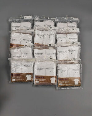 Фотография  390 - Футболка белая муж Корея 085#5 кг оптом