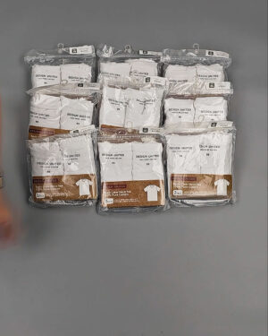 Фотография  640 - Футболка белая муж Корея 085#5 кг оптом