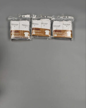 Фотография  925 - Футболка белая муж Корея 085#5 кг оптом