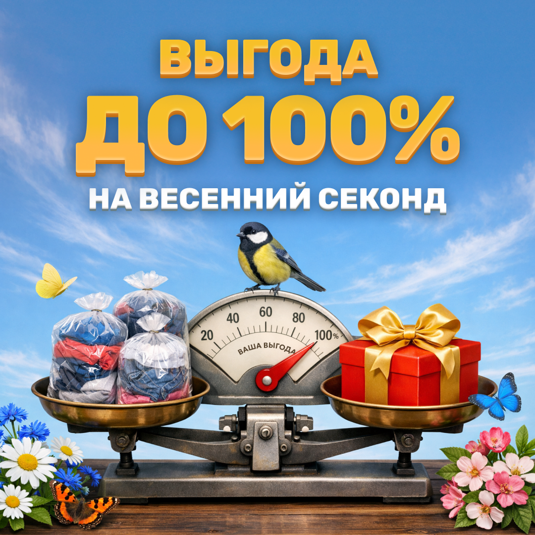 Удвоим ваш заказ на сортировку весеннего секонда