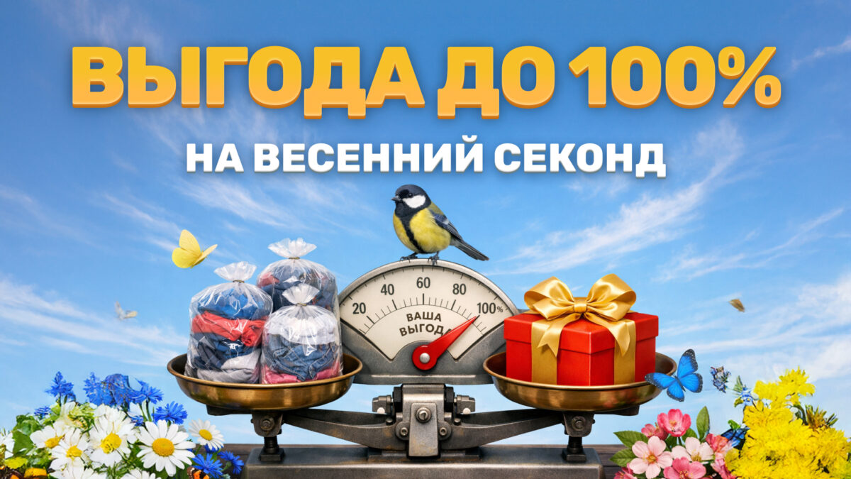 Удвоим ваш заказ на сортировку весеннего секонда