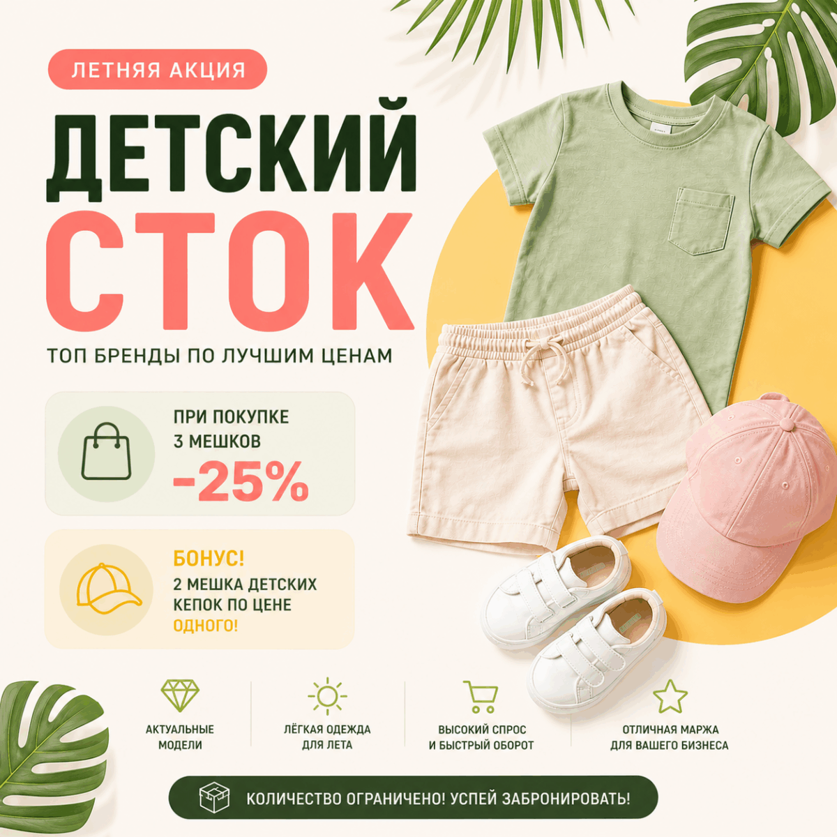 Летний детский сток